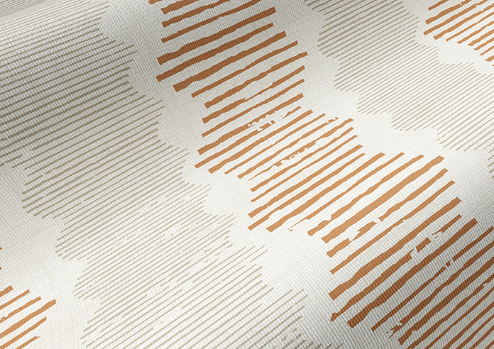 Zig Zag Stripe, Terracotta - Roller Blind - Image 4